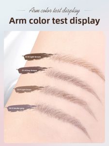 MONLEYTA | Waterproof Sweatproof Liquid Eyebrow Pencil Set of 2 Ultra Fine Point Long-lasting Natural Look Makeup Tool For Eyebrows