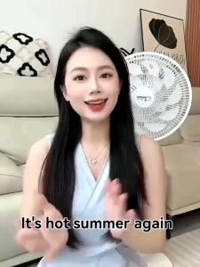 Premium 2IN1 Smart Adjustable Standing Floor Fan/Air Circulation Fan/ 15 Bionic Blades Double-Layer