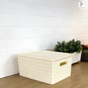 Keranjang Pakaian Serbaguna Lugano + Tutup Plastik 9252 DT L Hawaii