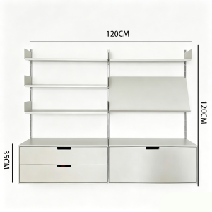 ALEDAN | Adjustable Modular Wall Track Shelving Rack
