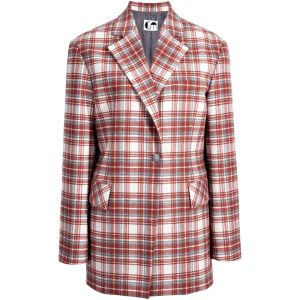 Retro Loose Classic Check Wool Suit Jacket