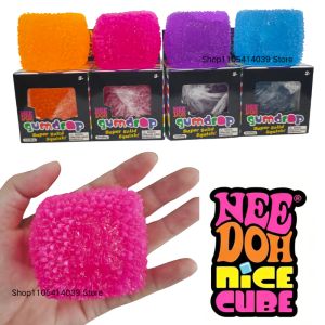 Schylling Nee Doh Pulpy Orange Cube Fidget Toy Soft Maltose Fun Anti-stress Sensory Toy Relieve Anxiety Antistress for Friend
