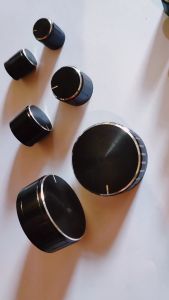KNOP POTENSIO ALUMINIUM 14mm HITAM KNOB POTENSIO 14mm