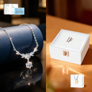 East Beauty | Cultivated Diamond Purple Wisteria Pendant Necklace