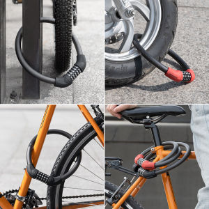 ROCKBROS High-Strength Bike Lock: Anti-Theft Protection & Five-Digit Code Security