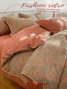 Kiss Dear | Floral Double Layer Cotton Bed Set