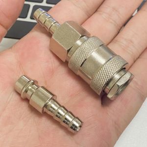 1 Set Quick Connect Pneumatic Coupler 6/8/10mm European Standard for Air Tools SH/PH Type Brass Industrial Fitting