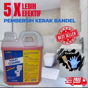 TOILET CLEANER 1 LITER//PEMBERSI KERAK MEMBANDEL DAN BAU TAKSEDAP 5X LEBIH AMPUH