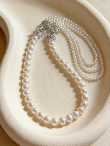 YISHU | Luxurious Multi Layer Freshwater Pearl Necklace for Women