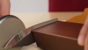 The Innovative Knife Sharpener - Multi-Angle Premium Rolling Knife Sharpener (Walnut) Gift box packaging