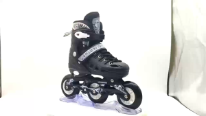 【24H-ship】inline skates Roller Skate Shoes For Adult Three Wheel Skate shoes For Kids Adjustable