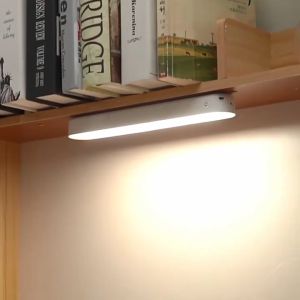 2PCS Đèn LED từ tính mini sạc USB chức năng làm đèn ngủ đèn Tủ quần áo đèn bàn học bàn làm việc