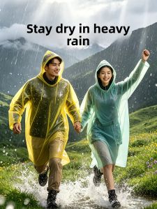 abeso | Waterproof Heavy Rain Coat Portable