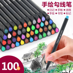 ปากกาเส้นสีสันสดใสสำหรับนักศึกษาวิทยาลัย ปากกาสีน้ำแห้งเร็ว ปากกาบีบแบบหลายสี ปากกาบีบแบบหลายสีสำหรับบันทึกข้อมูล