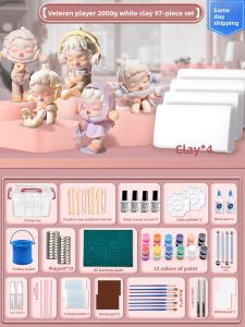 MINGZHUO | DIY Clay Craft Kit for Children White Soft Modeling Clay