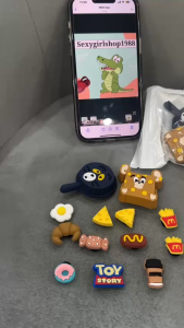 Bộ charm gắn giày sục chuột mèo siêu đáng yêu