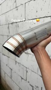 LK exhaust tailpipe 35 inch full stainless saringan dalam type kering