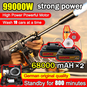 【Made in Germany】Wireless Car Washer Portable 99980kPa 200 times supercharged capacity complete set of accessories with toolbox(Pressure washer sale portable Portable pressure washer Water pressure washer car washing power spray preasure washer)