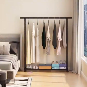 HG ราวตากผ้า ราวแขวนผ้า รุ่นหนาพิเศษ ราวแขวนเสื้อผ้า ราวตากผ้าคอนโด ที่แขวนผ้า โครงเหล็ก รับน้ำหนักได้20kg ราวตากผ้ามินิมอล