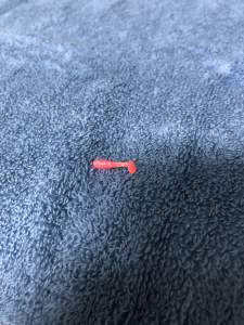 HZLING 100 Cái / 2 Hộp Câu Cá Mồi Mềm 1.5cm Phối Màu Câu Cá Jig Mồi Câu Cá Silicone T Đuôi Nổi Minnow Mồi Câu Cá Mùa Đông