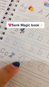 Buku Belajar Menulis Anak Sank Magic Book 1 Paket Isi 4 in 1