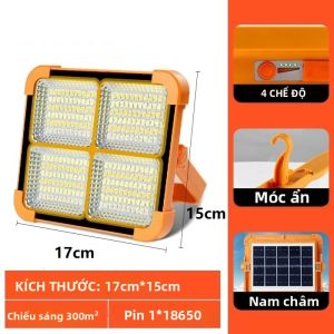 Đèn Cắm Trại LED Có Thể Sạc Lại Đèn Lều Di Động Có Nam Châm Mạnh Đèn Làm Việc Khẩn Cấp Dùng Cho Sửa Chữa Câu Cá Đi Bộ Đường Dài - Pin Đi Kèm
