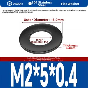 GUWANJI | Black Heavy Duty 304 Stainless Steel Washer