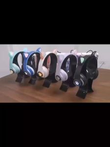 Headphone Bluetooth Headset Model Telinga Kucing Bando Wireless LED Super Bass