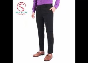 [GIÁ XƯỞNG] Quần Tây Nam vải tuyết hàn co giãn nhẹ giữ độ đứng quần không nhăn không xù không ra màu mềm mịnthoáng mát thấm hút mồ hôi tốt Quần âu cao cấp ống côn phù hợp cho học sinh sinh viên nhân viên công sở