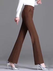 Quần tây nữ quần vải lưng cao ống loe công sở dáng dài  loại 1 co giãn mặc tôn dáng-XMTĐ-mã 161A