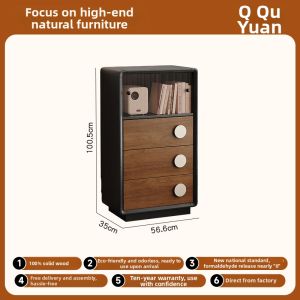 QUYUAN | Storage & Display Side Cabinet