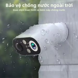 Camera An Ninh Năng Lượng Mặt Trời Vstarcam 2K Không Dây Ngoài Trời Chạy Bằng Pin Với Báo Động Chuyển Động PIR Âm Thanh Hai Chiều Và Lưu Trữ Đám Mây Màu Trắng