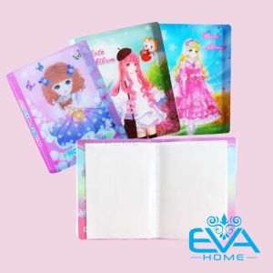 Sổ Album Ảnh Lưu Trữ Sticker / Sổ Đựng Sticker Dán Móng Tay 72 Mẫu / 18 Trang Hoa Tiết Hoạt Hình Cute
