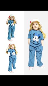 SETELAN BAJU DAN CELANA CARGO KNIT HORNET ONESET ANAK PEREMPUAN USIA 2-11 TAHUN