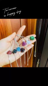 lắc tay nữ bạc mix hồ ly ruby tự nhiên và charm bạc cao cấp vòng tay đá phong thuỷ trang sức thiết kế đủ hoá đơn thẻ bảo hành