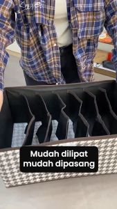 Inaso Storage Box Pakaian Lemari Tempat Penyimpanan Baju Celana Kotak Organizer Laci Lemari Multifungsi HDK316