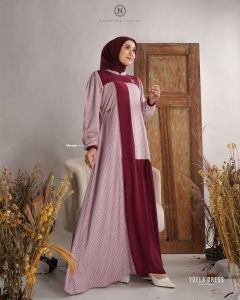 YOELA Dress by Nadheera Luxury Gamis Dress wanita Muslim busui wudhu friendly Rayon premium