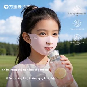 WANBAOLV | Sunscreen UV Protection Mask For Children Breathable Big Brim Ice Silk