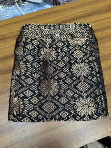 Rok Span Songket Semi Palembang - Rok Songket Span Wisuda Pesta - Rok Span Siap Pakai