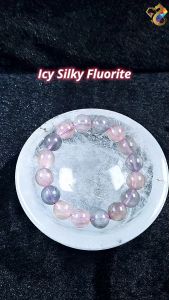 Collectors Grade Icy Silky Fluorite Bracelet