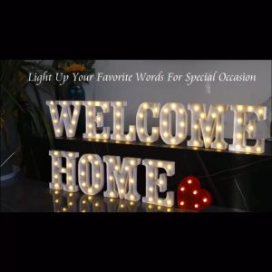 26 letters with led lights number led light big size letter led light name decor letter led light lamp led light led signage customized backdrop stand number standee with led light letters for signage home decorations wall display party needs decorations