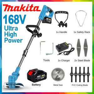 Lawn Mower Grass Cutter Heavy Duty Rechargeable Japan Makita Sale Battery 12v 68v 168v Lithium Battery Wireless Electric Gardening Outdoor Power Tool Honda Telescoping Cordless Grass Cutter Trimmer Portable Original With Wheels