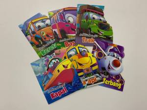 JOM KENALI KOLEKSI KENDERAAN HEBAT (6 Tajuk -kereta kereta api kapal terbangbas kapal trak)