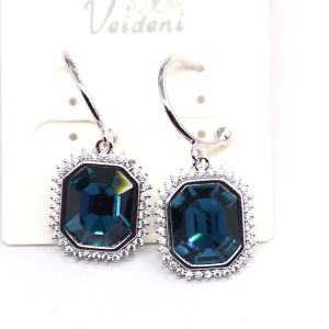 K-style Fashion Show Commuter Style Shiny Elegant Generous Ol Elegance Small Crystal Simplicity Earrings Ornament Ins