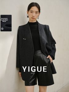 Yigue | Retro Double-Layer Design Wool-Blend Coat for Winter Autumn