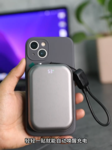 （CCC Certified）ANVORO iPhone Watch Pd 20W C Type Fast Charging Magsafe Power Bank Macsafe Auxiliary Battery 10000Mah Wireless Charging Mini Power Bank