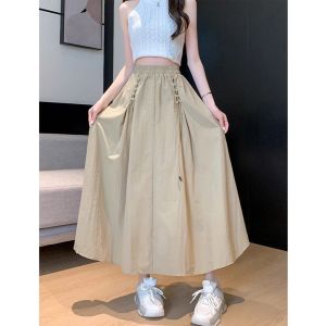 V.C.I | Summer Casual Loose Style A-line Skirt High Waist Slim Fit