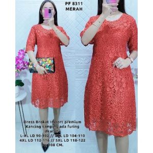 Dress Aurum wanita/Dress brokat/Dress premium