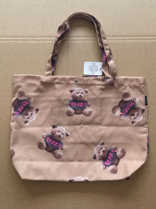 Large Capacity Canvas Tote Bag Single Shoulder Bag Commuter Student Womens Fashionable Printed Soft Casual Magnetic Buckle