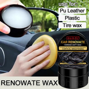 Car Plastic Restorer Auto Interior Panel Renewal Wax Coating Leather Plastic Rubber Polish Repair Auto Reconditioning Cream Care